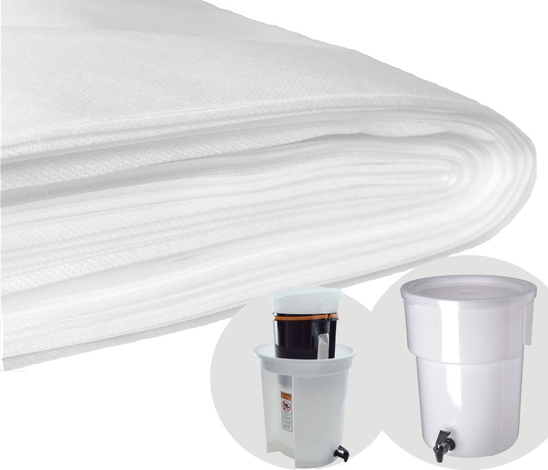 TezPak (50 Pack) Commercial Cold Brew Coffee Filters, 20" x 20" For Commercial Model Cold Brew Coffee Makers and 5-Gallon Commercial Systems - Image 1